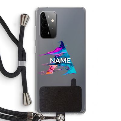 Abstract Spectrum: Samsung Galaxy A72 5G Transparant Hoesje met koord