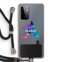 Abstract Spectrum: Samsung Galaxy A72 5G Transparant Hoesje met koord