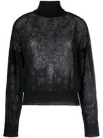 TWINSET roll-neck knitted top - Noir - thumbnail