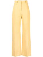 Jacquemus pantalon Le Pantalon Sauge à coupe évasée - Jaune