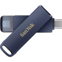 SanDisk Phone Drive USB-stick Retail 128 GB Blauw SDIXD0N-128G-GN6NE USB-C 3.2 Gen 1, Lightning