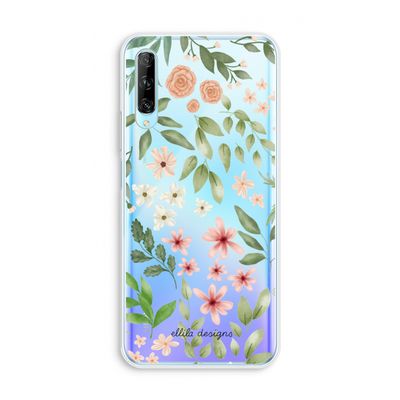 Botanical sweet flower heaven: Huawei P Smart Pro Transparant Hoesje