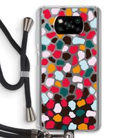 Colored Giraffe: Xiaomi Poco X3 NFC Transparant Hoesje met koord
