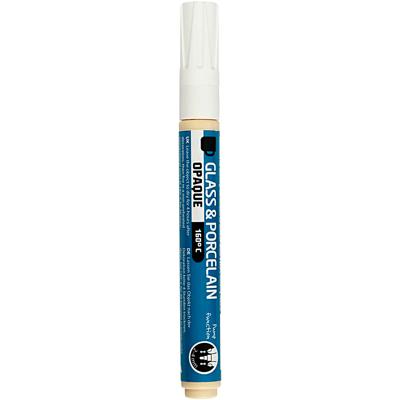 Creativ Company Glas- en porseleinstift, lijndikte 2-4 mm, dekkend, wit, 1 stuk