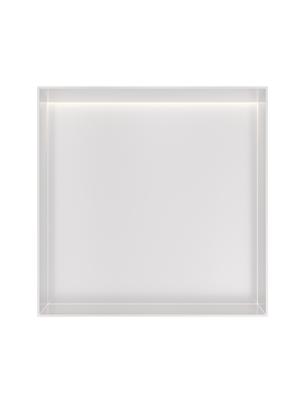 Hotbath &MORE Inbouwnis 30x30x10cm frameless + LED Mat Wit