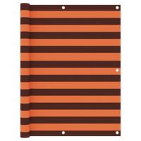 VidaXL Balkonscherm 120x600 cm oxford stof oranje en bruin