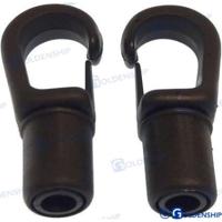 Tomadores y terminales GS60119 - GANCHO MOSQUETON NEGRO 8 MM (2