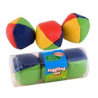 Jongleerballen - 9x stuks - gekleurd - 5 cm - jongleren - spel - ballengooien