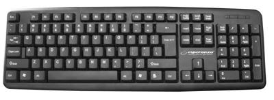 Esperanza EK134 toetsenbord USB Zwart
