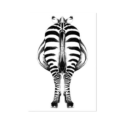 Poster Paneel Backside Zebra 60x90 Poster Paneel Backside Zebra 60x90