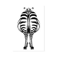Poster Paneel Backside Zebra 70x100 - thumbnail