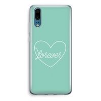 Forever heart pastel: Huawei P20 Transparant Hoesje