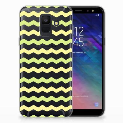 Samsung Galaxy A6 (2018) | TPU bumper | Waves Yellow