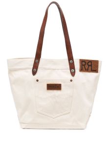 Ralph Lauren RRL sac cabas en jean à détails en cuir - Tons neutres