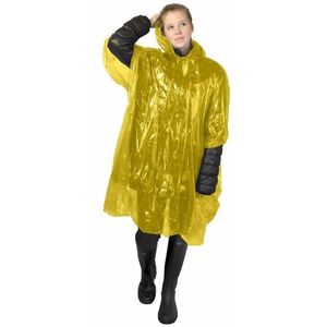 Gele noodponcho doorschijnend One size  -