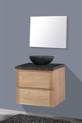 Badmeubel Wood Dynasty met ronde kom 60