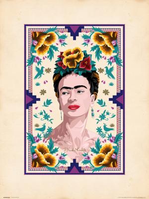 Kunstdruk Frida Kahlo Illustration 30x40cm