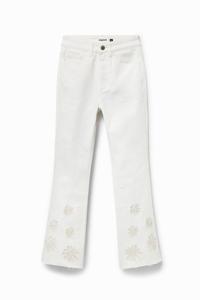 Cropped Flared jeans - WHITE - 44