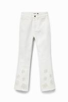 Cropped Flared jeans - WHITE - 42 - thumbnail