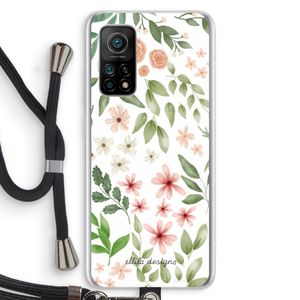 Botanical sweet flower heaven: Xiaomi Mi 10T 5G Transparant Hoesje met koord
