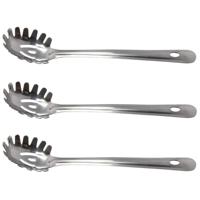 Pasta Opscheplepel - 3x - RVS - 31 cm - voor spaghetti - keukengerei