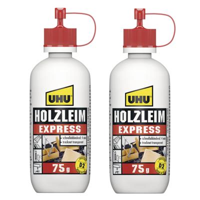 Hobby Houtlijm express - 2x - 75 ml - voor diverse houtsoorten - snelhechtend
