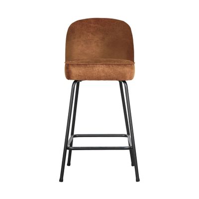 BePureHome Vogue barkruk H65 cognac leer