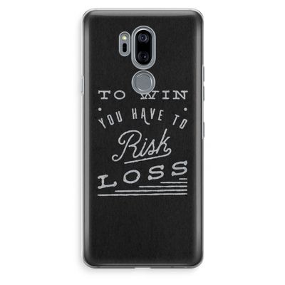 Risk loss: LG G7 Thinq Transparant Hoesje Risk loss: LG G7 Thinq Transparant Hoesje