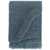 VidaXL Plaid 220x250 cm katoen indigo-blauw
