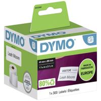 DYMO S0722560 Rol met etiketten 89 x 41 mm Papier Wit 300 stuk(s) Weer verwijderbaar Etiketten voor naambordjes