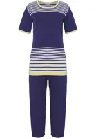 Pastunette dames capri - Donkerblauw streep