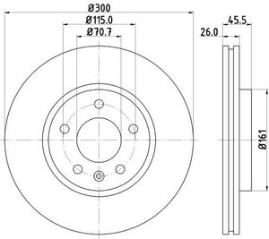 Remschijf 8DD355129171