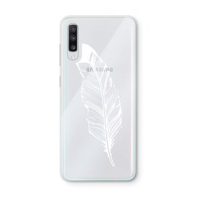 Pluim: Samsung Galaxy A70 Transparant Hoesje