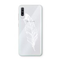 Pluim: Samsung Galaxy A70 Transparant Hoesje