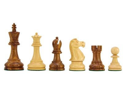 Jacob Knight Gouden Palissander Staunton Schaakstukken 10 cm