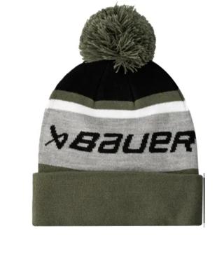 Bauer Muts Intarsia Knit Pom S25 (grijs / Groen) Sr. Grijs / Groen