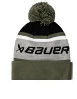 Bauer Muts Intarsia Knit Pom S25 (grijs / Groen) Sr. Grijs / Groen