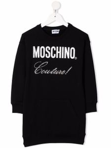 Moschino Kids robe à logo Couture - Noir