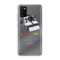 Smile: Samsung Galaxy A41 Transparant Hoesje