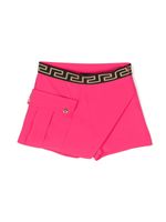 Versace Kids short La Greca à design portefeuille - Rose - thumbnail