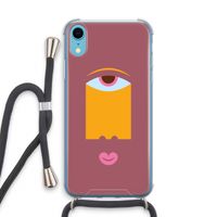 Mono V: iPhone XR Transparant Hoesje met koord