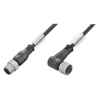 Weidmüller 1108880500 Sensor/actuator connector, geassembleerd M12 Aantal polen (sensoren): 4 Stekker, recht, Bus, haaks 5.00 m 1 stuk(s)