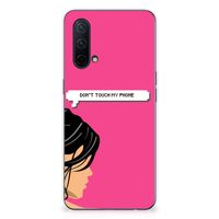 OnePlus Nord CE 5G Silicone-hoesje Woman Don't Touch My Phone - thumbnail