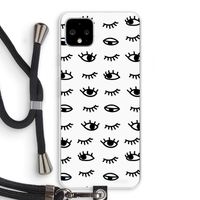 Eye pattern #2: Pixel 4 XL Transparant Hoesje met koord