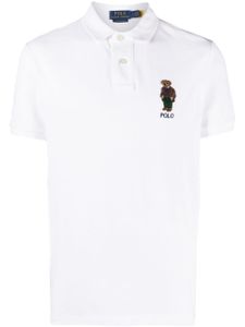 Polo Ralph Lauren polo à logo Polo Bear brodé - Blanc