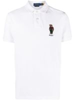 Polo Ralph Lauren polo à logo Polo Bear brodé - Blanc