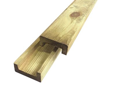 Afdeklat bovenlat grenen 3.8x10x450cm