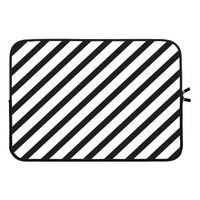 Strepen zwart-wit: Laptop sleeve 13 inch