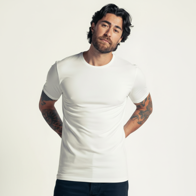 Charlie's Crew Bamboo White 3 pack - Slim fit