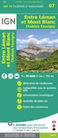 Fietskaart - Wandelkaart 75007 Entre Léman et Mont Blanc | IGN - Institut Géographique National